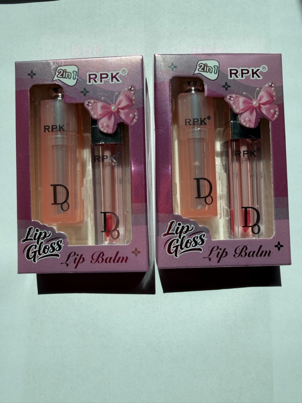 RPK  -  2 in 1 Pink Lip Gloss & Lip Balm